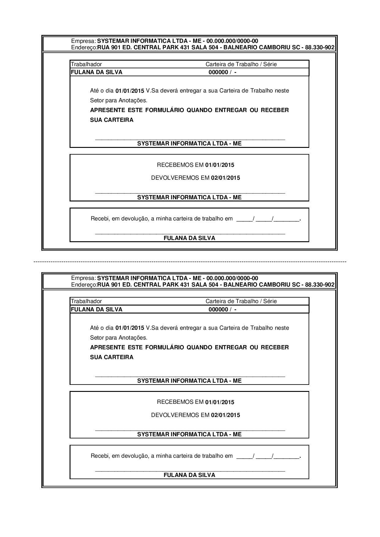 Folha de Pagamento - Systemar - Informática Aplicada 