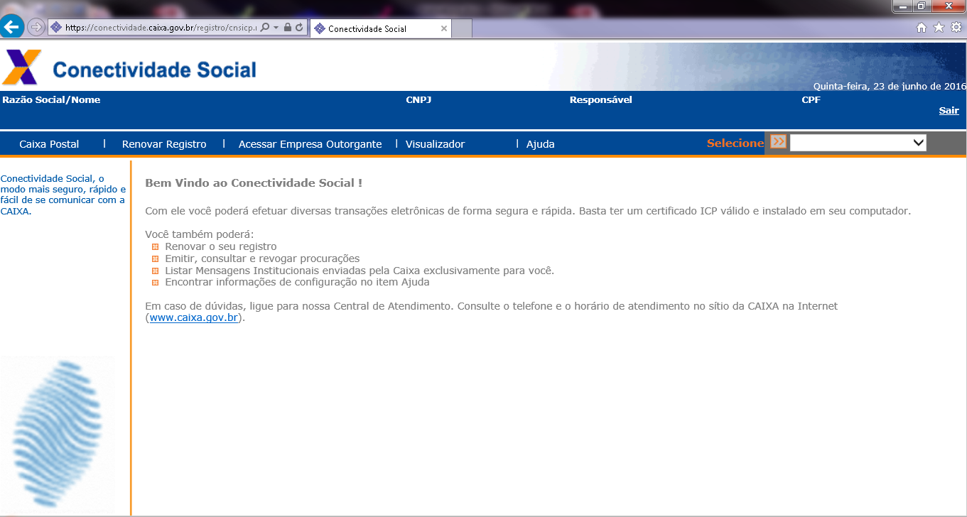 Acesso Conectividade Social Icp Com Certificado Digital